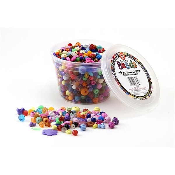 Hygloss Products Hygloss Products HYG6806-3 10 oz Bucket O Beads Multi Mix - 3 Each HYG6806-3 - main